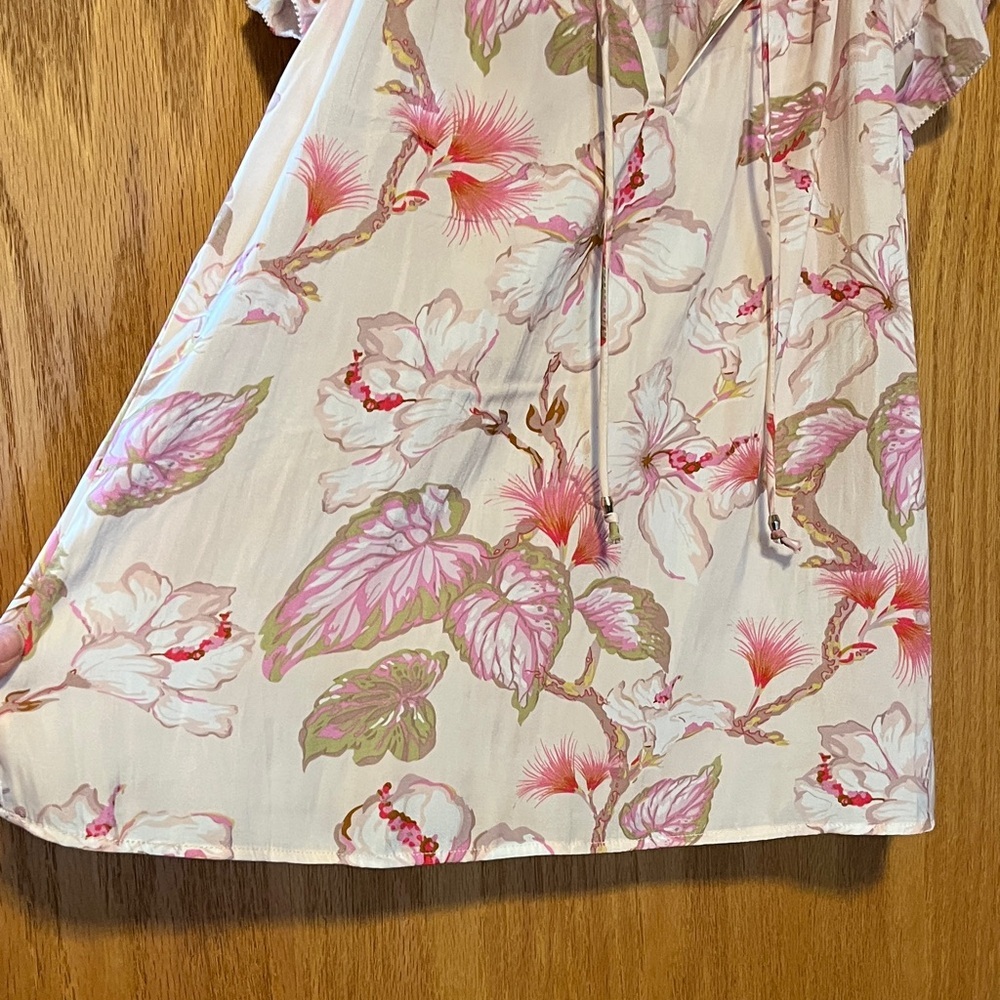 Philosophy Floral Blouse in Pink and Cream - Picture 7 of 12